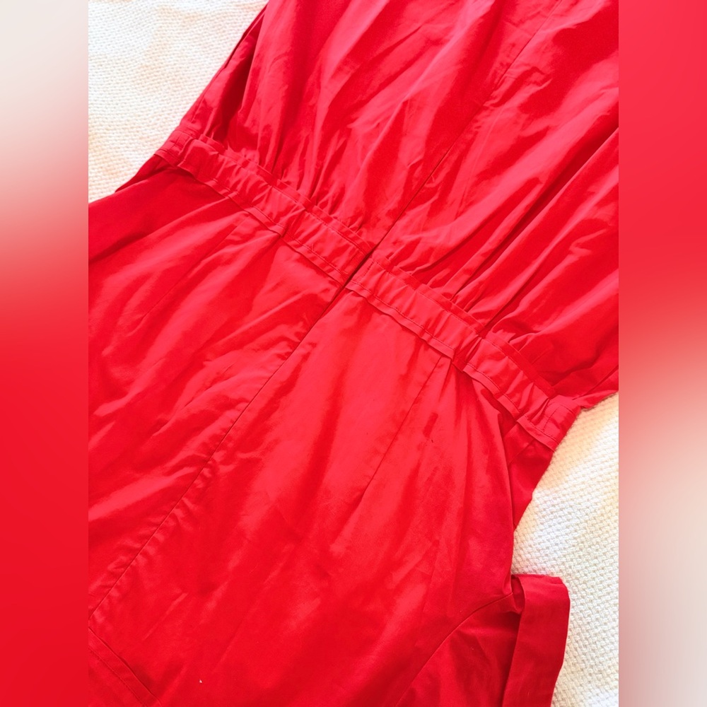 J. CREW Vibrant Red Midi Dress - Picture 11 of 15